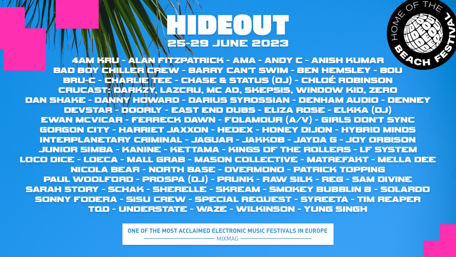 Lineup Hideout Festival 2024